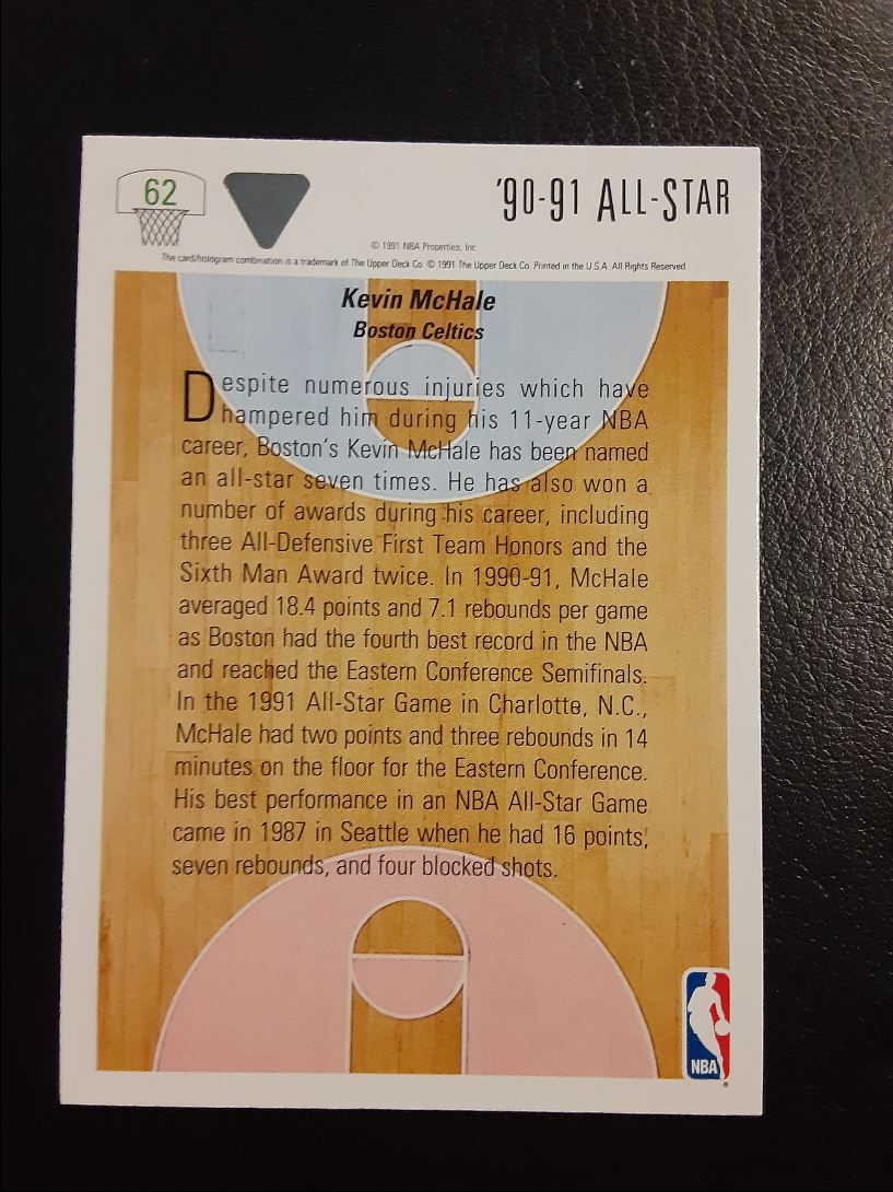 1991 Upper Deck Kevin McHale