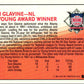 1992 Donruss Bonus Cards Tom Glavine