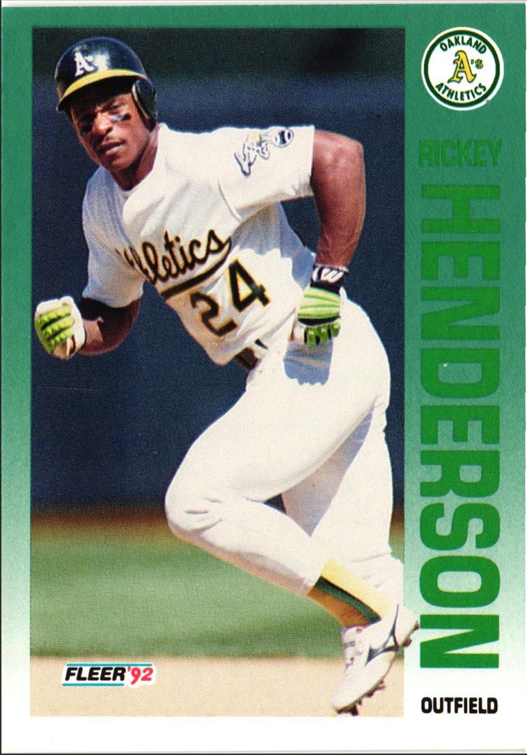 1992 Fleer Rickey Henderson