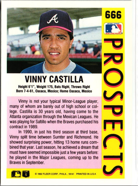 1992 Fleer Vinny Castilla