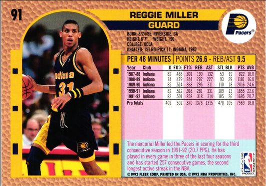 1992 Fleer Reggie Miller