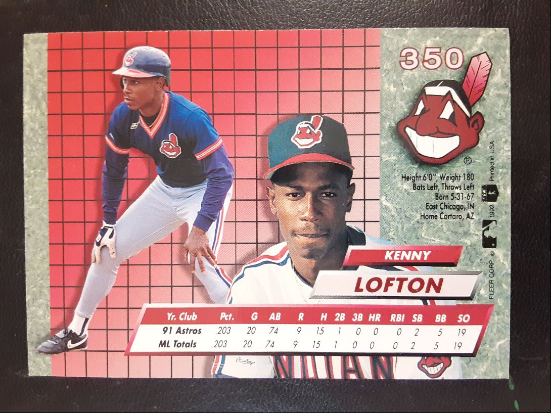 1992 Fleer Ultra Kenny Lofton