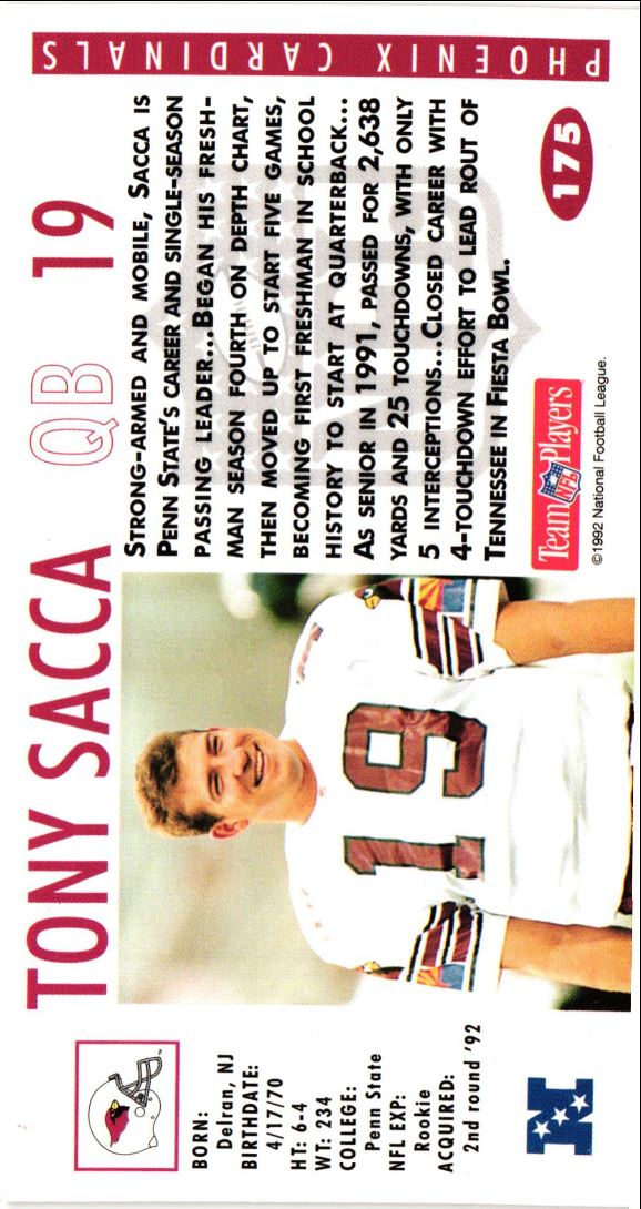 1992 GameDay Tony Sacca