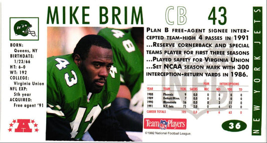 1992 GameDay Mike Brim