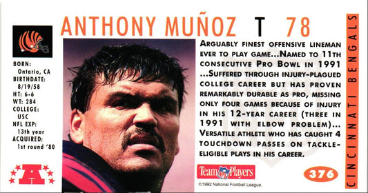 1992 GameDay Anthony Munoz