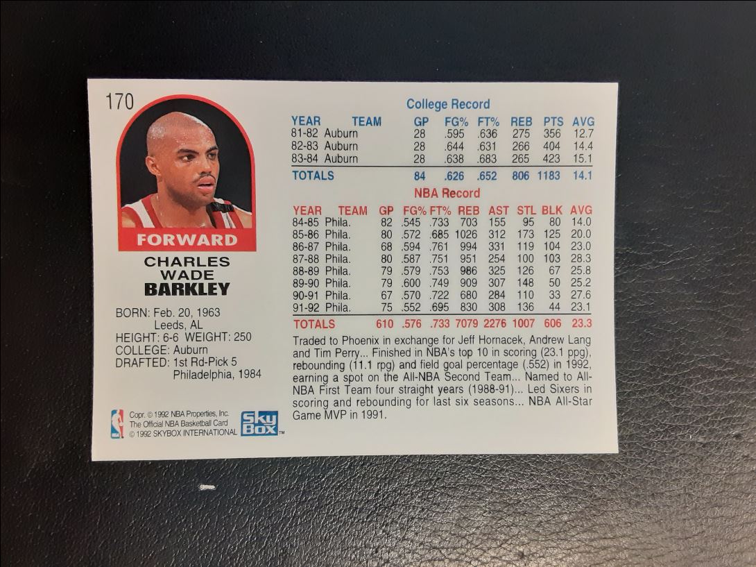 1992 Hoops Charles Barkley