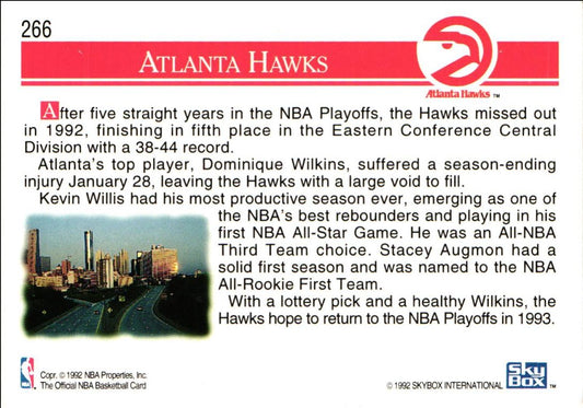 1992 Hoops Atlanta Hawks