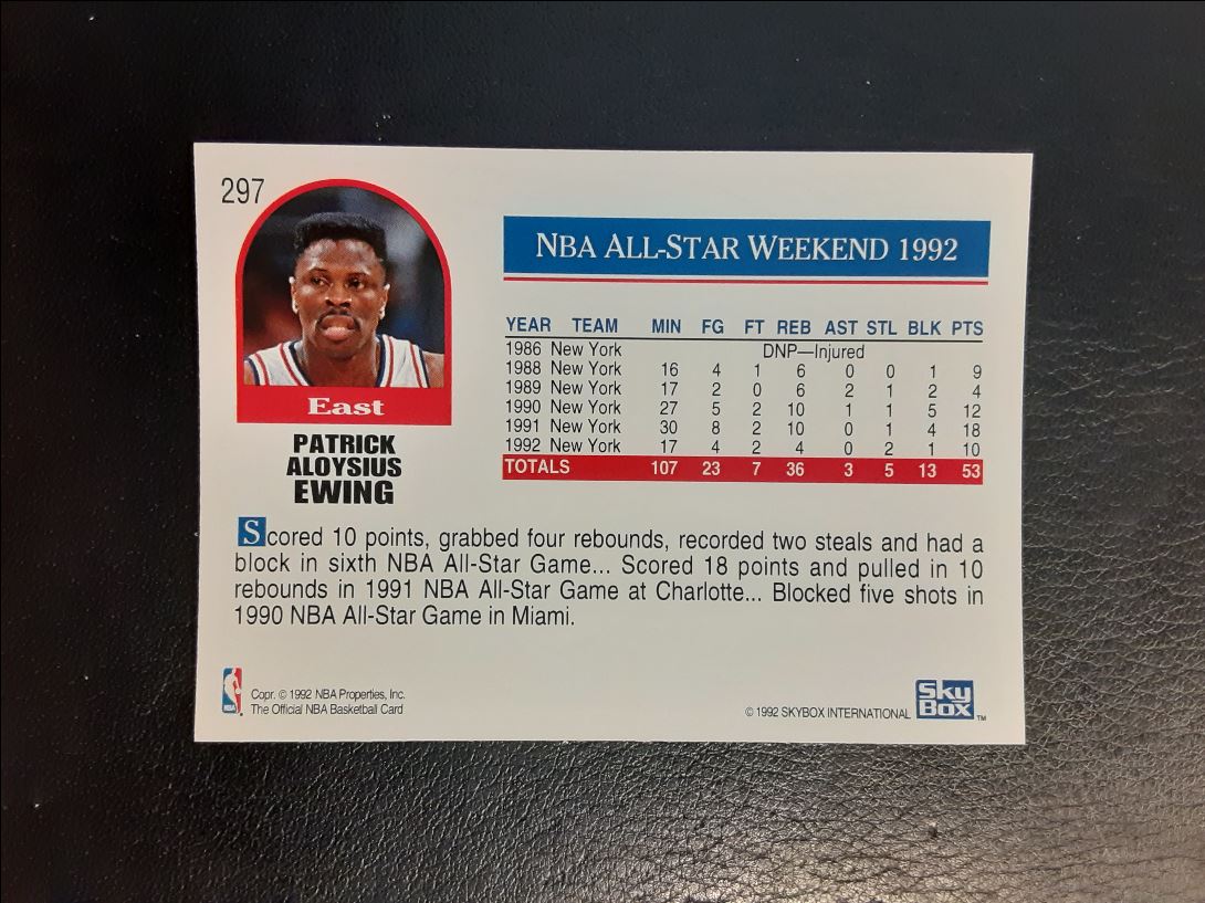 1992 Hoops Patrick Ewing