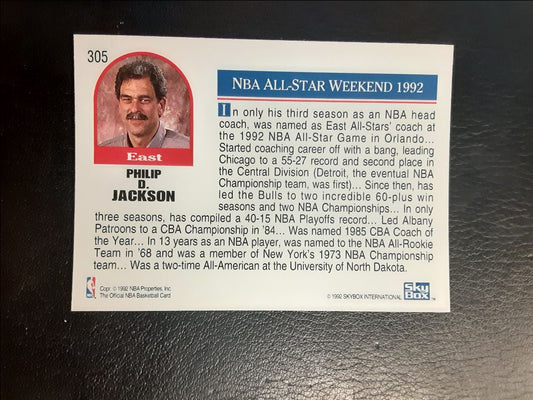 1992 Hoops Phil Jackson