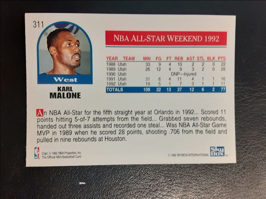 1992 Hoops Karl Malone