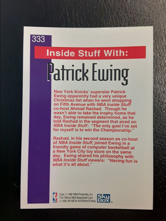 1992 Hoops Patrick Ewing