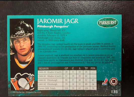 1992 Parkhurst Jaromir Jagr