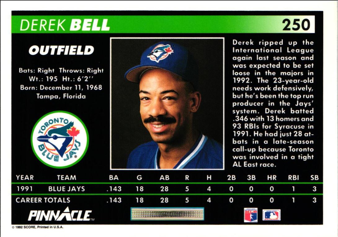 1992 Pinnacle Derek Bell