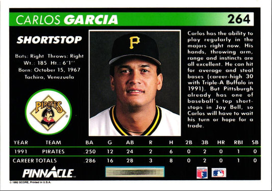 1992 Pinnacle Carlos Garcia