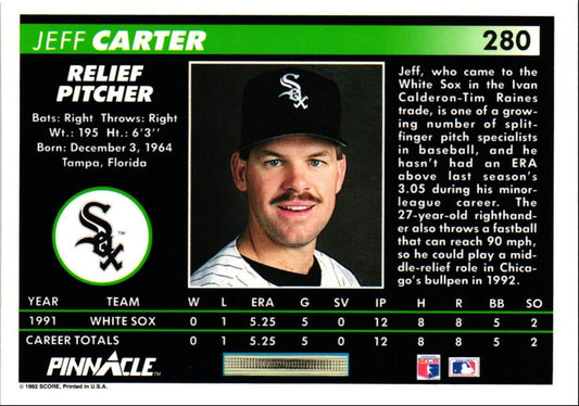 1992 Pinnacle Jeff Carter