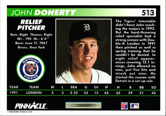 1992 Pinnacle John Doherty