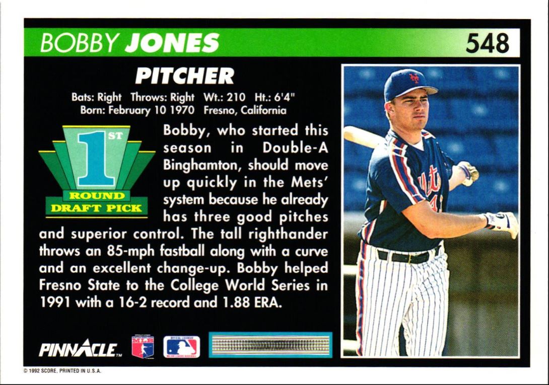 1992 Pinnacle Bobby Jones