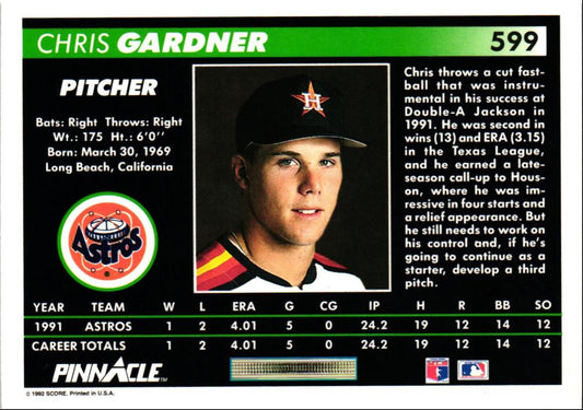 1992 Pinnacle Chris Gardner