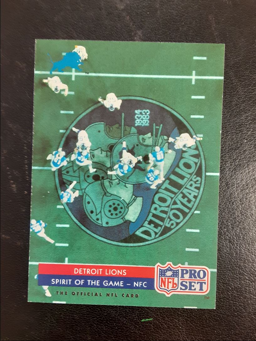 1992 Pro Set Detroit Lions