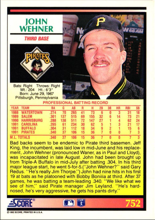 1992 Score John Wehner