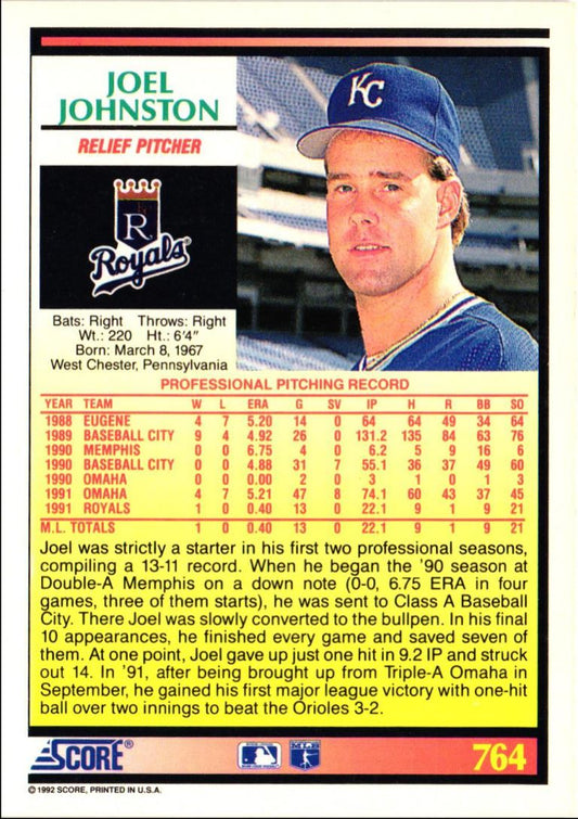 1992 Score Joel Johnston