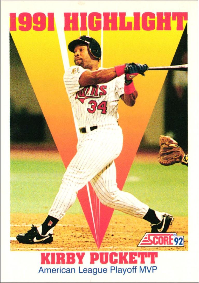 1992 Score Kirby Puckett