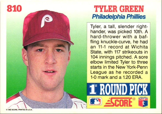 1992 Score Tyler Green