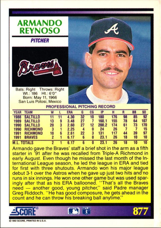 1992 Score Armando Reynoso