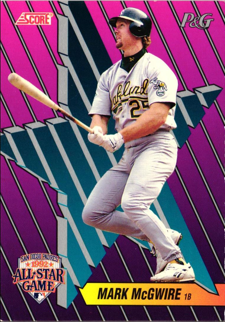 1992 Score Proctor and Gamble Mark McGwire