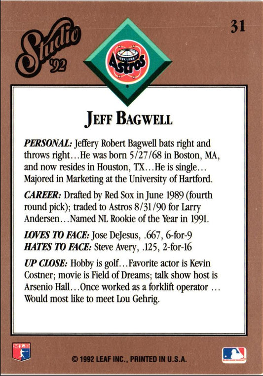 1992 Studio Jeff Bagwell