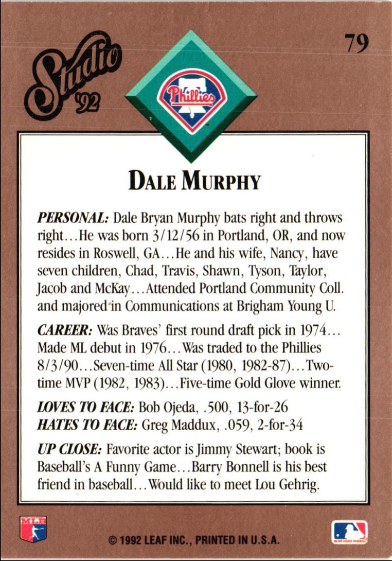 1992 Studio Dale Murphy