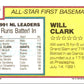 1992 Topps Will Clark