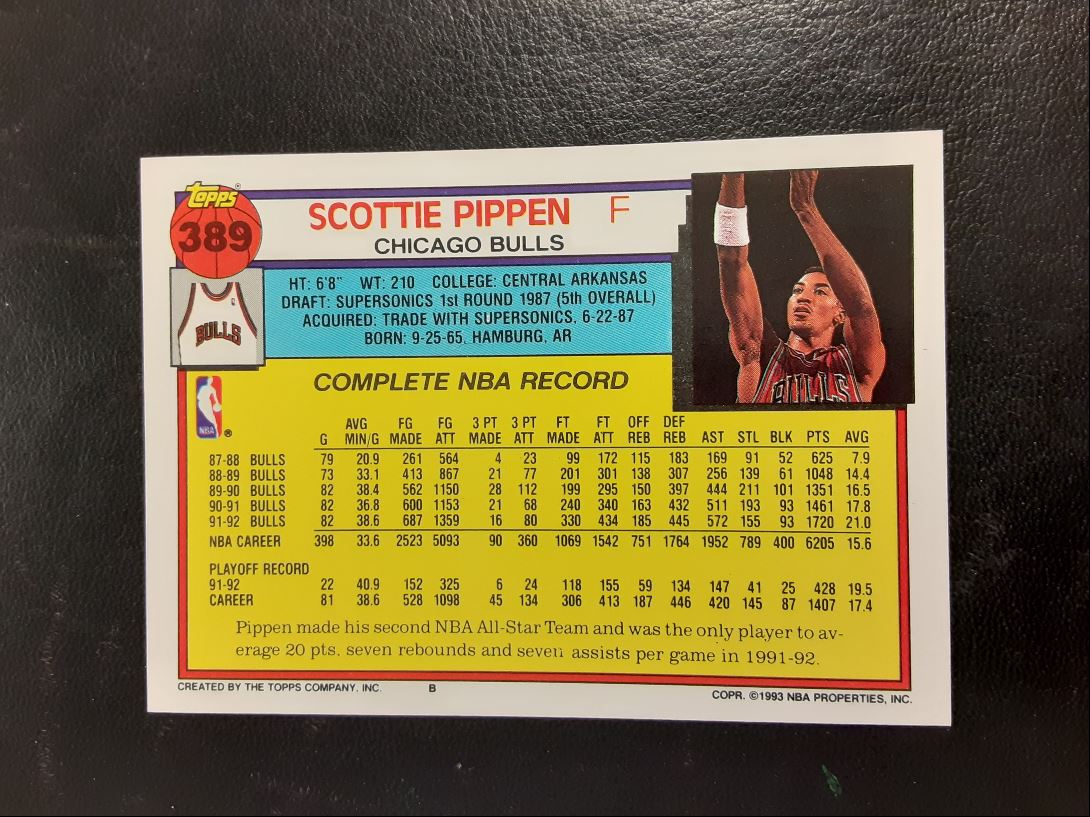 1992 Topps Scottie Pippen