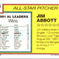 1992 Topps Jim Abbott