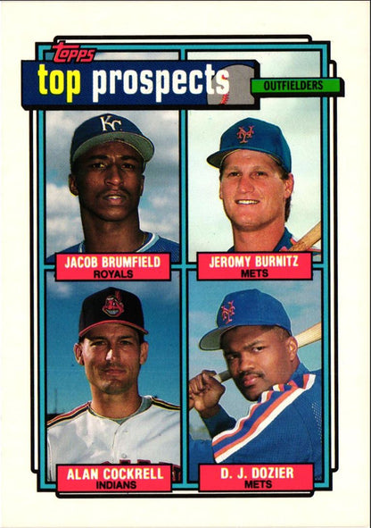 1992 Topps Jacob Brumfield/Jeromy Burnitz/Alan Cockrell/D.J. Dozier