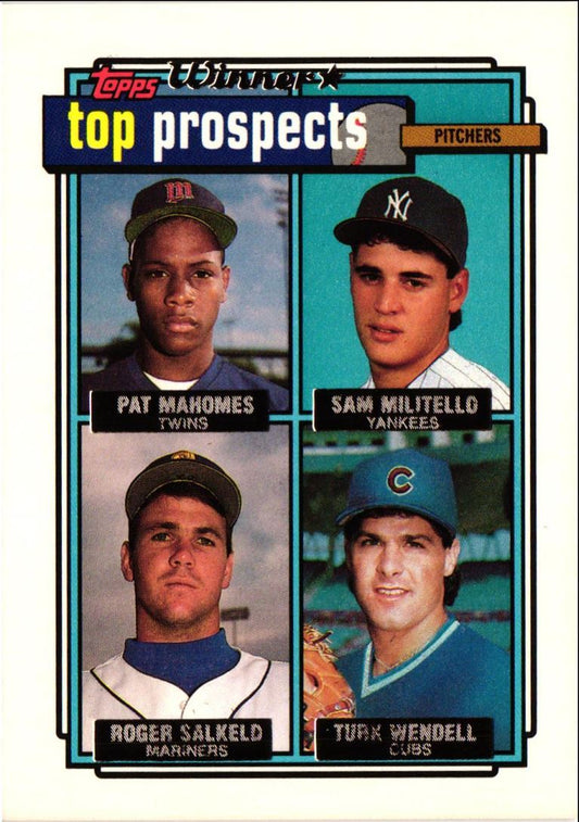 1992 Topps Pat Mahomes/Sam Militello/Roger Salkeld/Turk Wendell