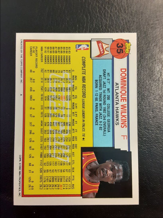 1992 Topps Gold Dominique Wilkins