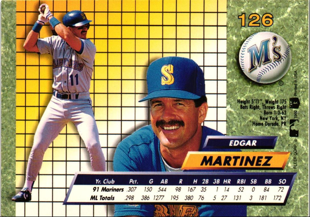 1992 Ultra Edgar Martinez