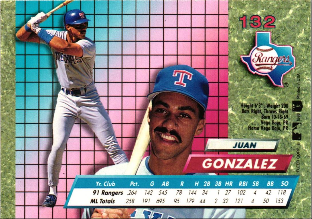 1992 Ultra Juan Gonzalez