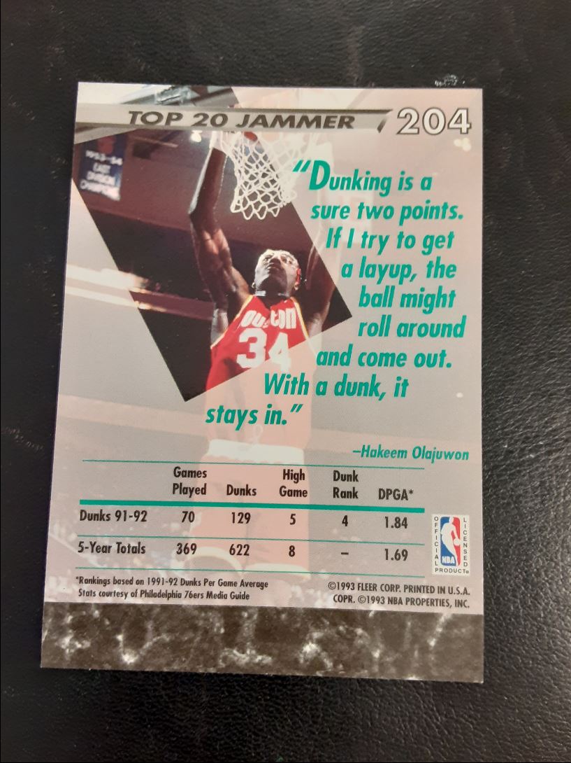 1992 Ultra Hakeem Olajuwon