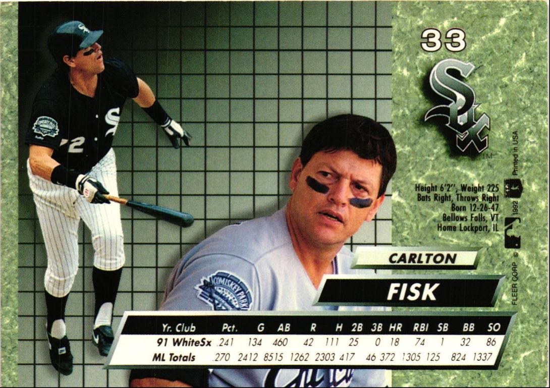 1992 Ultra Carlton Fisk