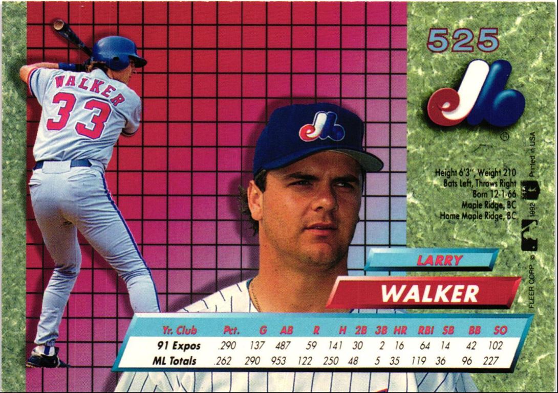 1992 Ultra Larry Walker