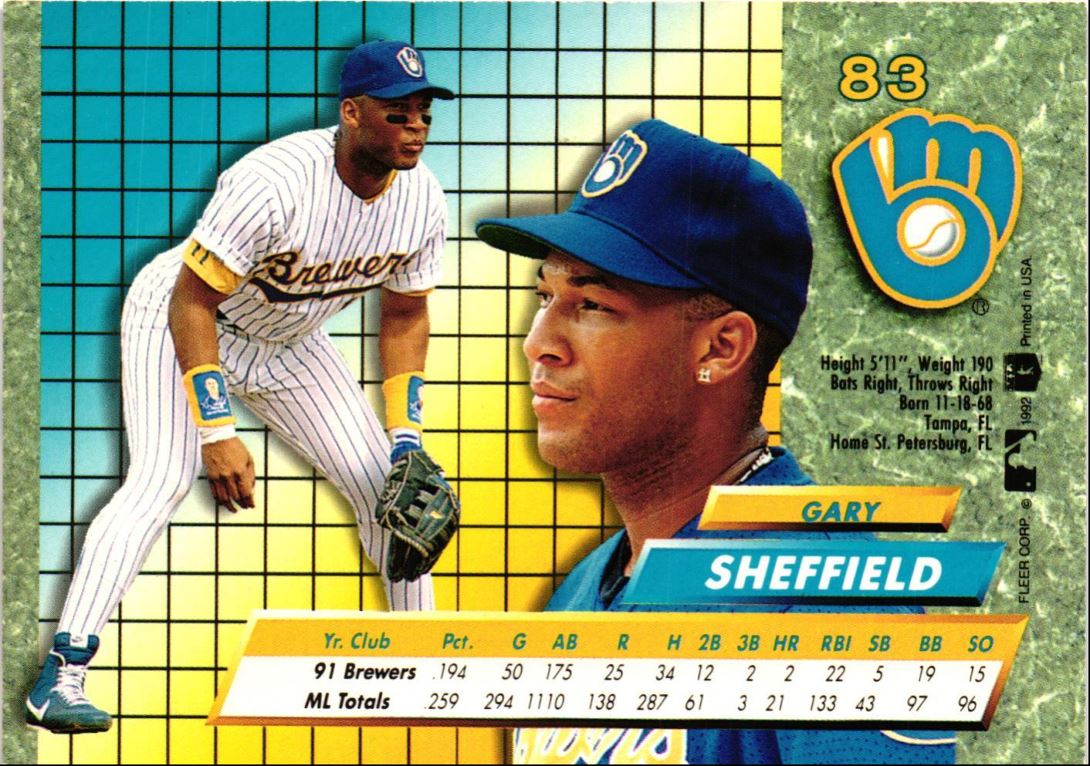 1992 Ultra Gary Sheffield