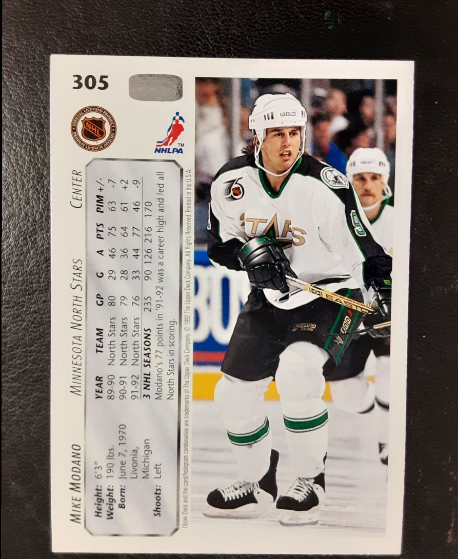 1992 Upper Deck Mike Modano