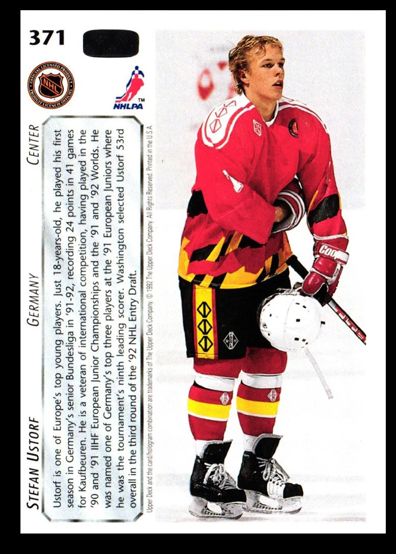 1992 Upper Deck Stefan Ustorf