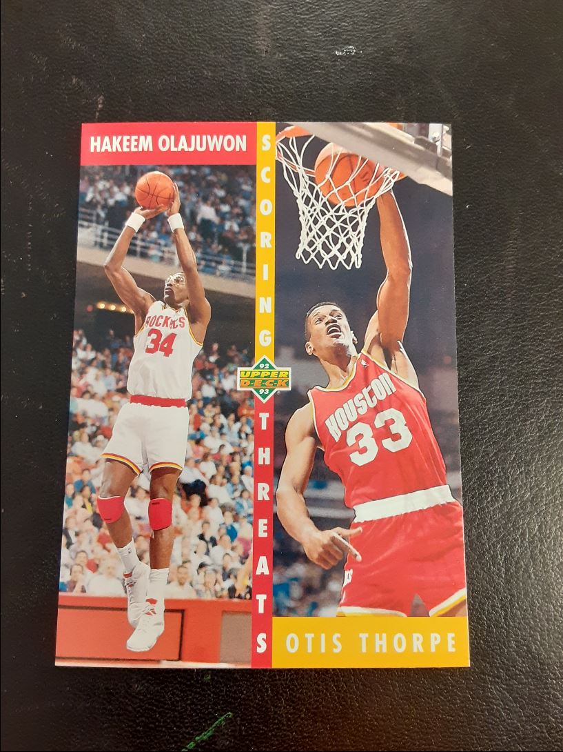 1992 Upper Deck Hakeem Olajuwon/Otis Thorpe