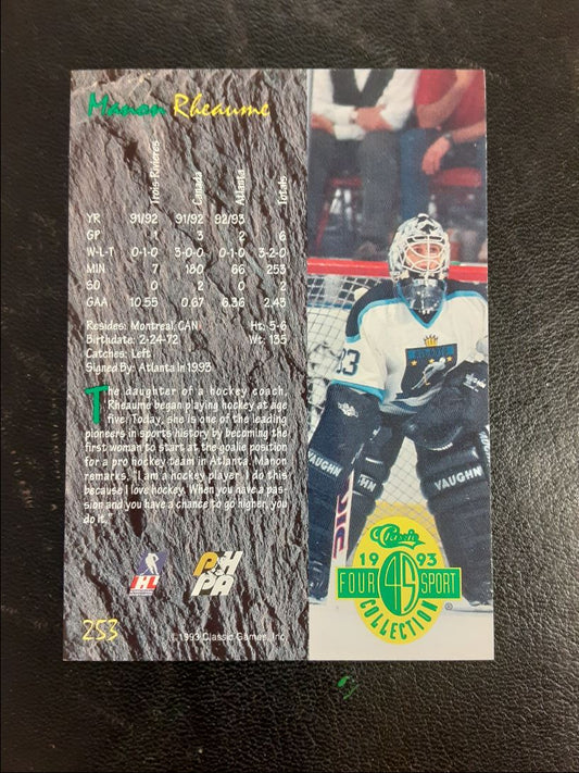 1993 Classic Four Sport Marion Rheaume