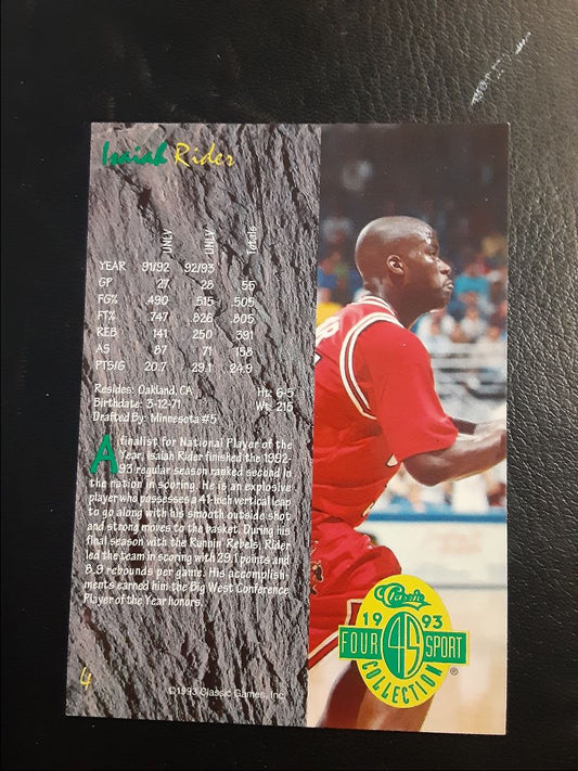 1993 Classic Four Sport Isaiah Rider