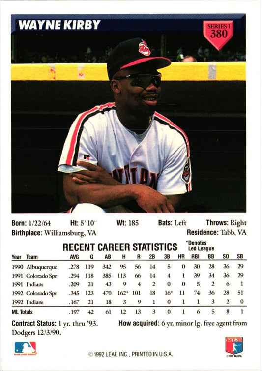 1993 Donruss Wayne Kirby