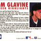 1993 Fleer Tom Glavine Career Highlights Tom Glavine